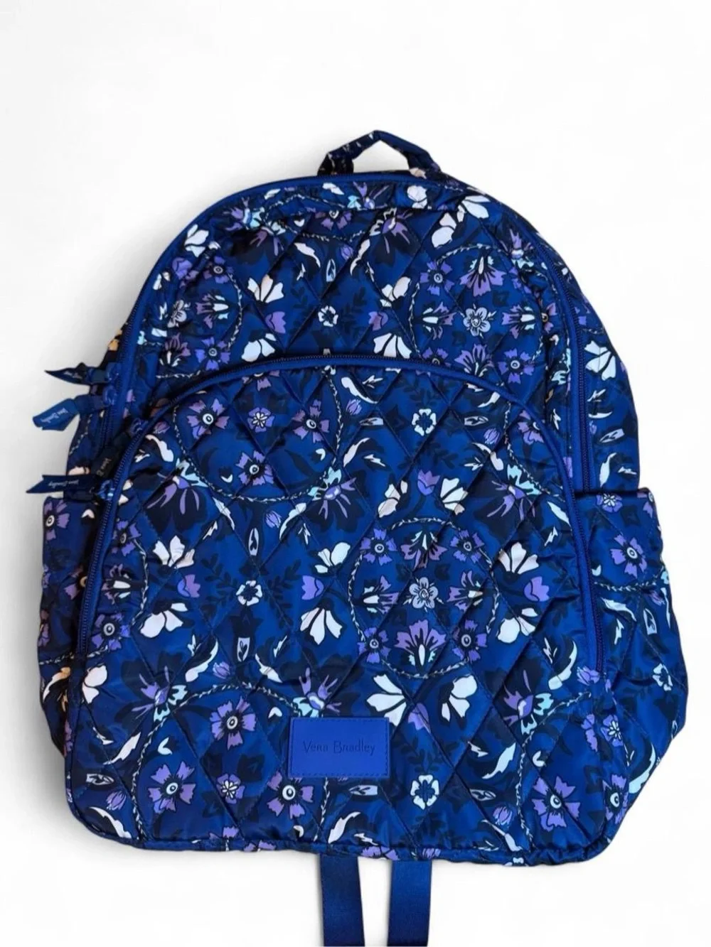 Vera Bradley Royal Blue Floral Quilted Backpack